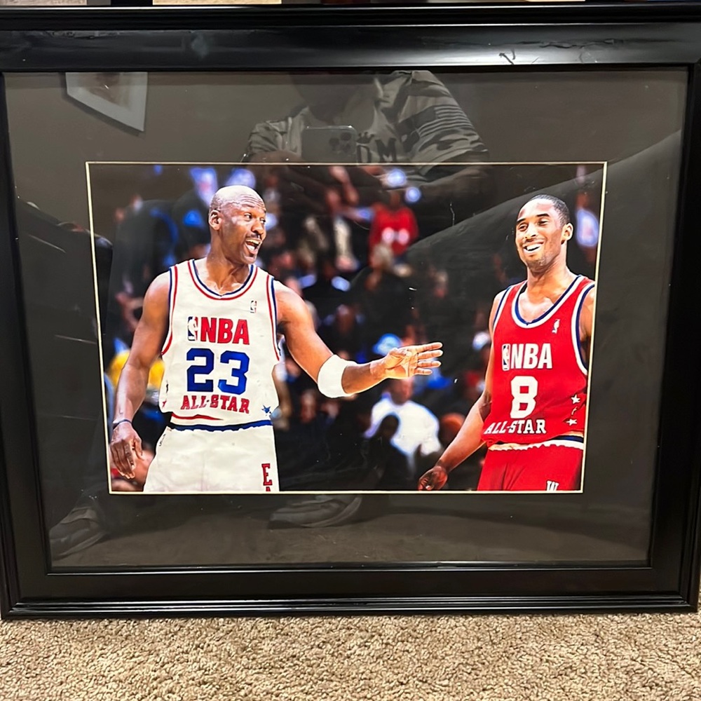 MICHAEL AND KOBE 1998 ALL STAR GAME 16x20